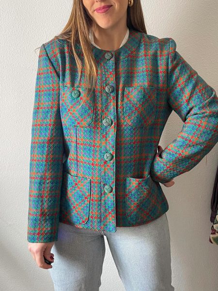 CHAQUETA COLORIDA PATA DE GALLO