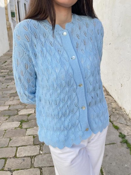 cardigan celeste bebe