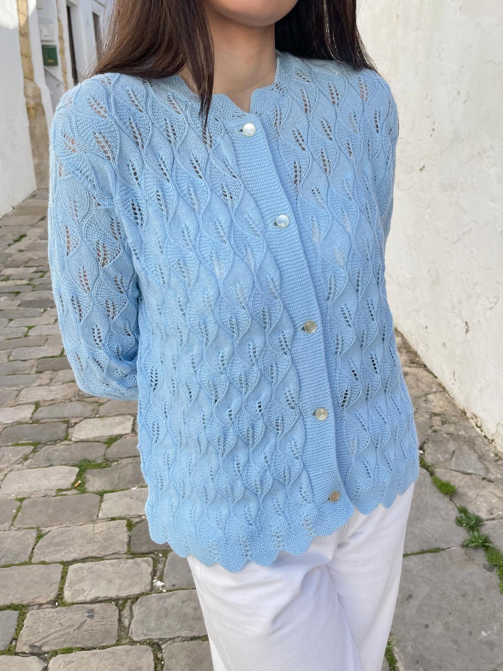 cardigan celeste bebe