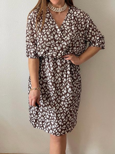 Vestido elástico satinado