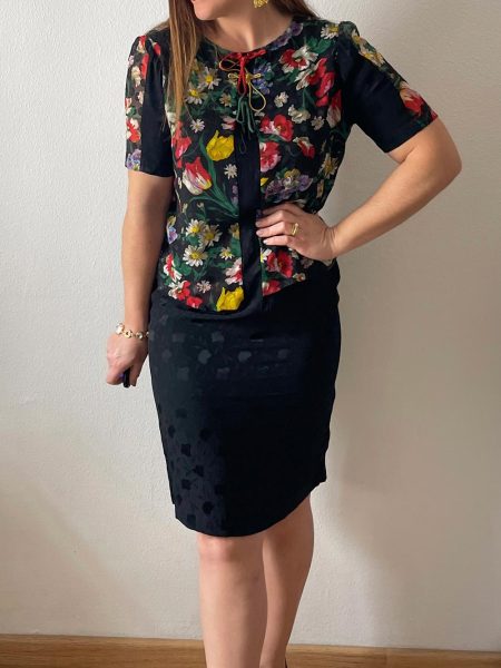 Vestido recto floral