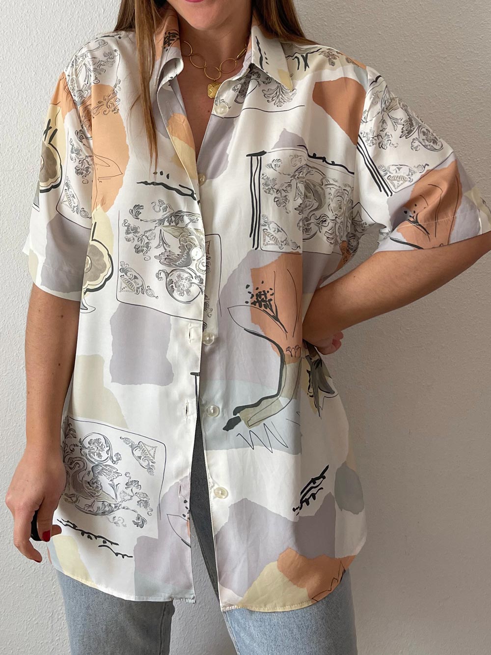 Camisa manga corta oversize 24 € Trend Vintage Collection
