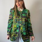 Imagen de Chaqueta vintage color lima satinada 1
