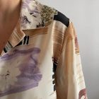 Imagen de Detalles tejido camisa estampado combinado