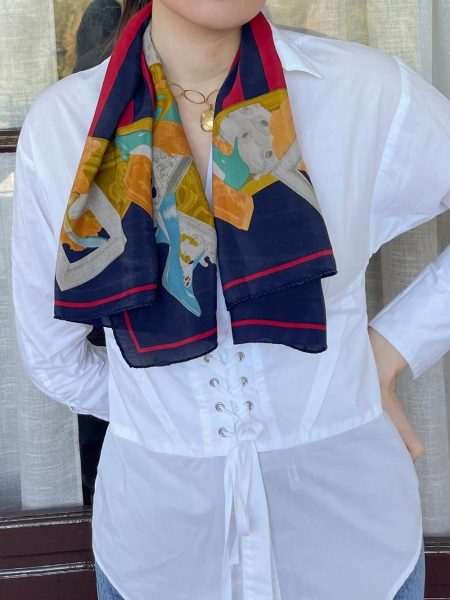 Imagen de Panuelo seda estampado colorido