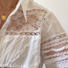 Imagen de Tejido camisa blanca combinada