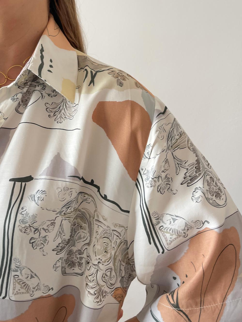 Imagen de Tejido camisa manga corta oversize