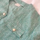 Imagen de Tejido vestido vintage fluido topos