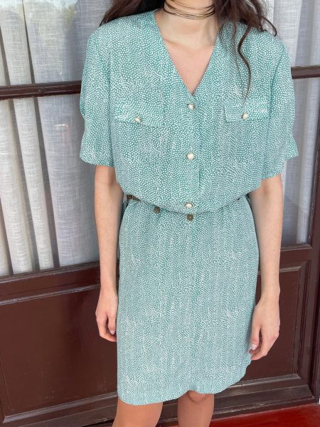Imagen de Vestido fluido topos