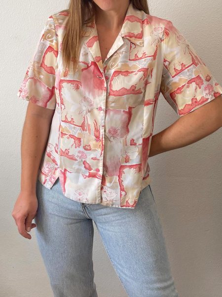 Camisa vintage rosada