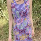 Vestido bordado vintage