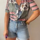 Imagen de Blusa vintage con estampados
