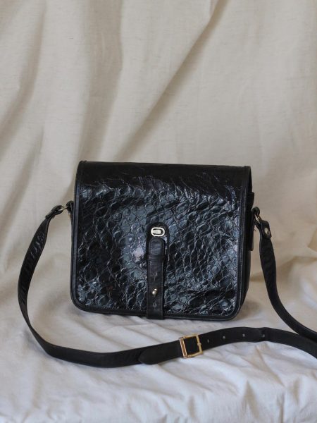 Imagen de Bolso piel negro compartimentos