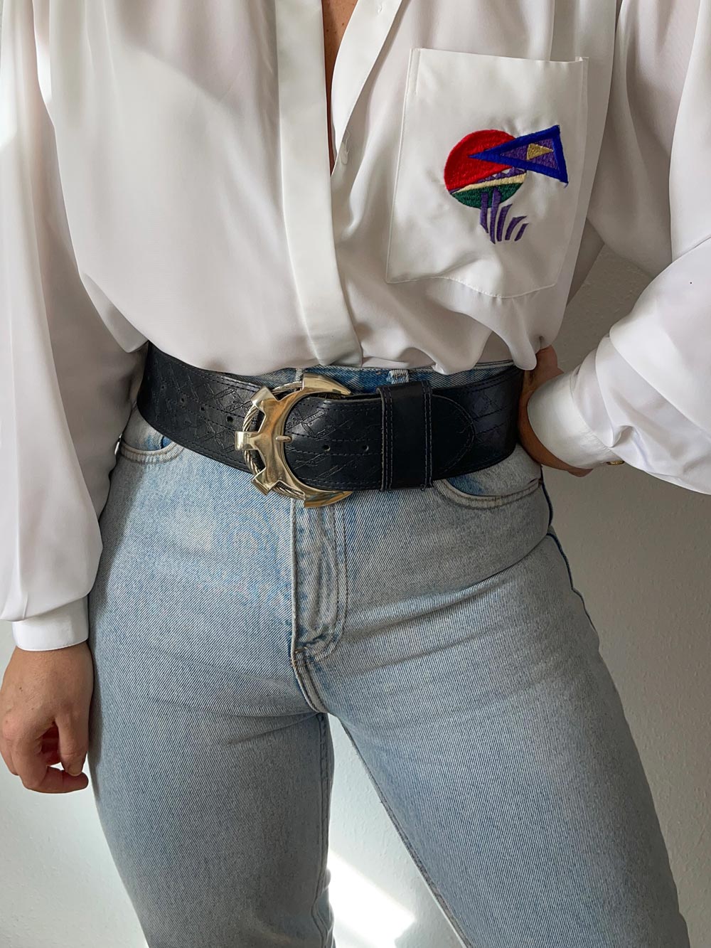 Imagen de Cinturon maxi hebilla puesto