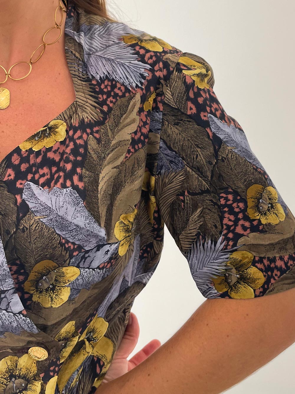 Blusa tipo blazer vintage