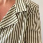 Imagen de Tejido sobrecamisa rayas verdes