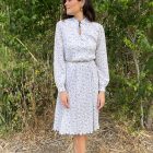 Imagen de Vestido estampado vintage plisado