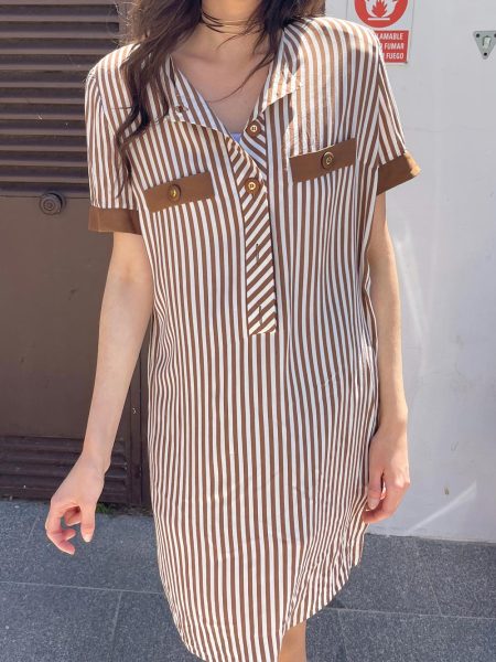 Imagen de Vestido vintage a rayas