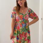 Imagen de Vestido vintage corto flores