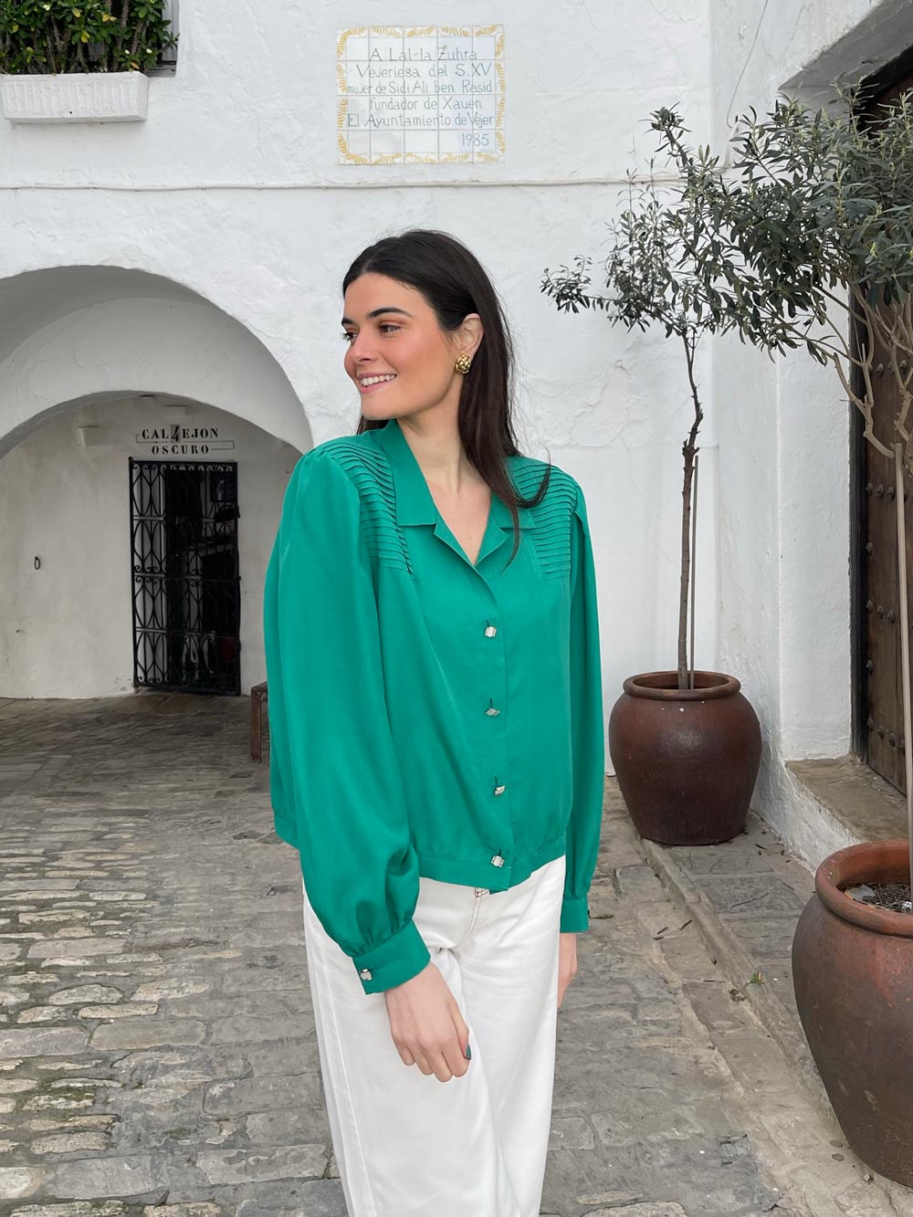 Camisa tableada vintage