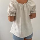 Imagen de Parte trasera blusa lino alemania