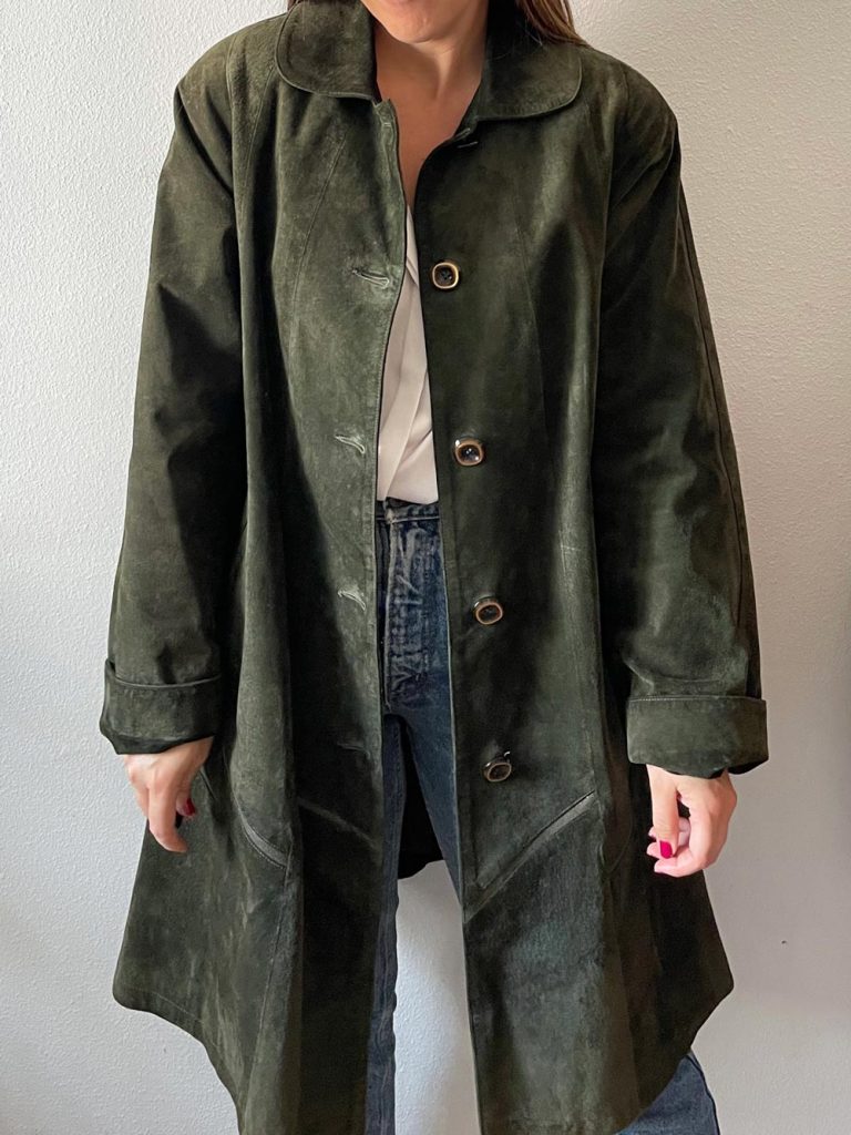 Imagen de Abrigo vintage piel de ante (1)