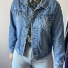Imagen de Chaqueta denim vintage tachuelas