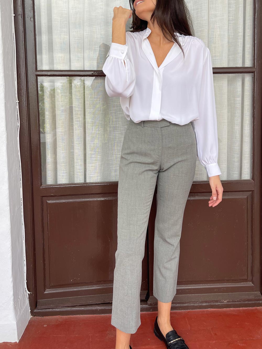 Imagen de Pantalon vintage de vestir gris