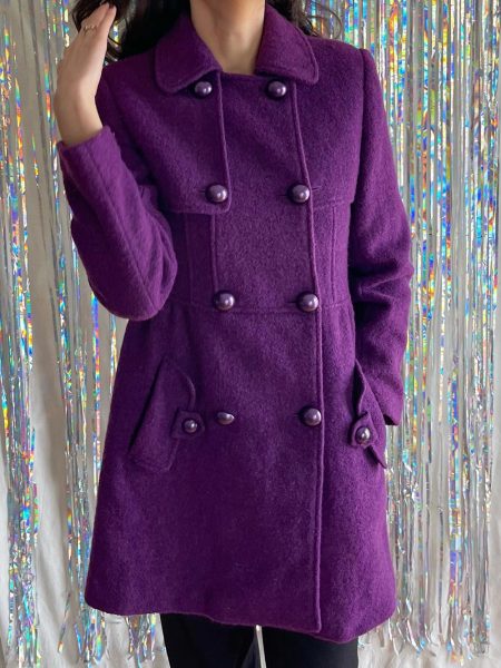 Abrigo vintage morado
