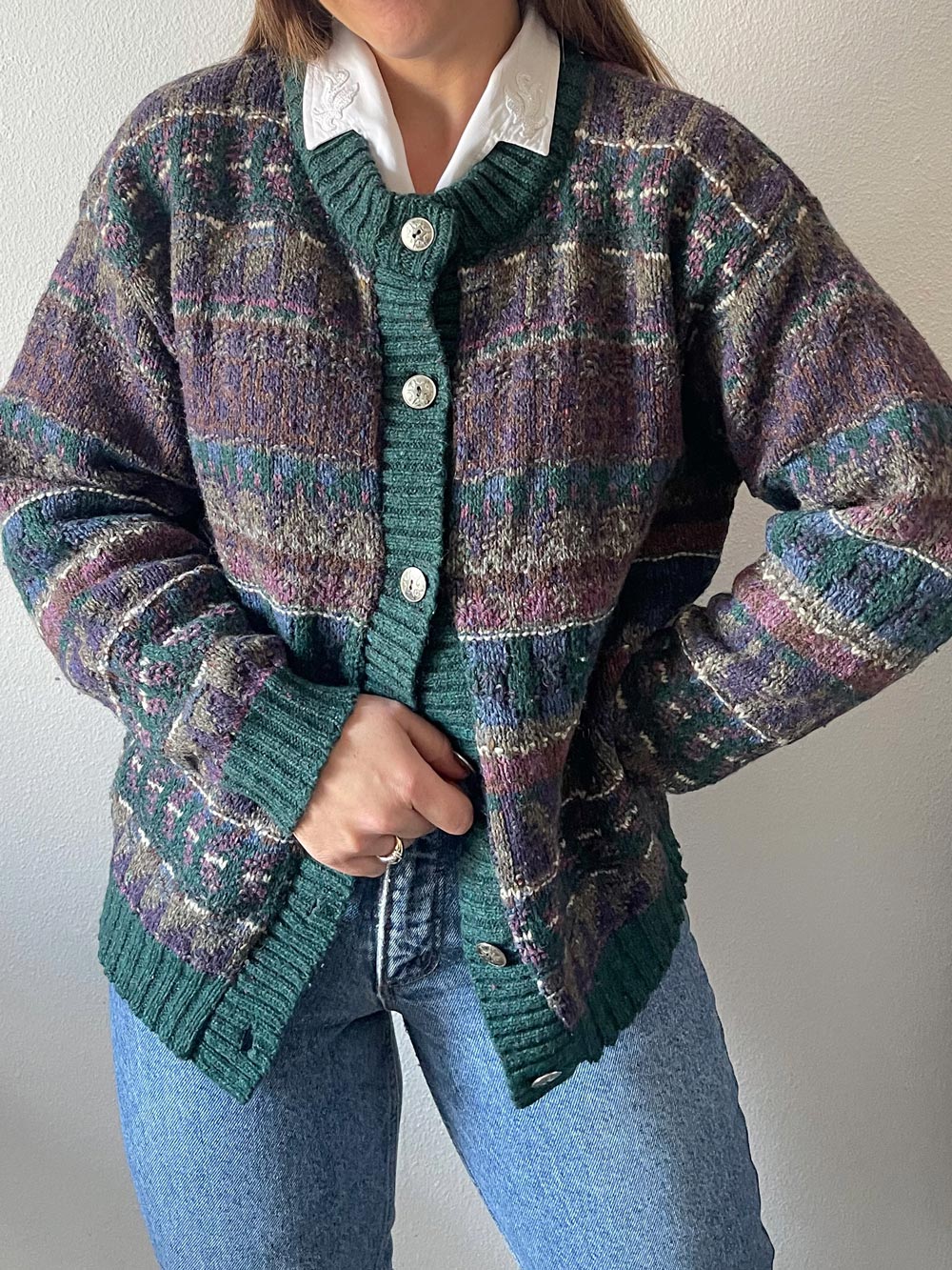 Cardigan vintage multicolor