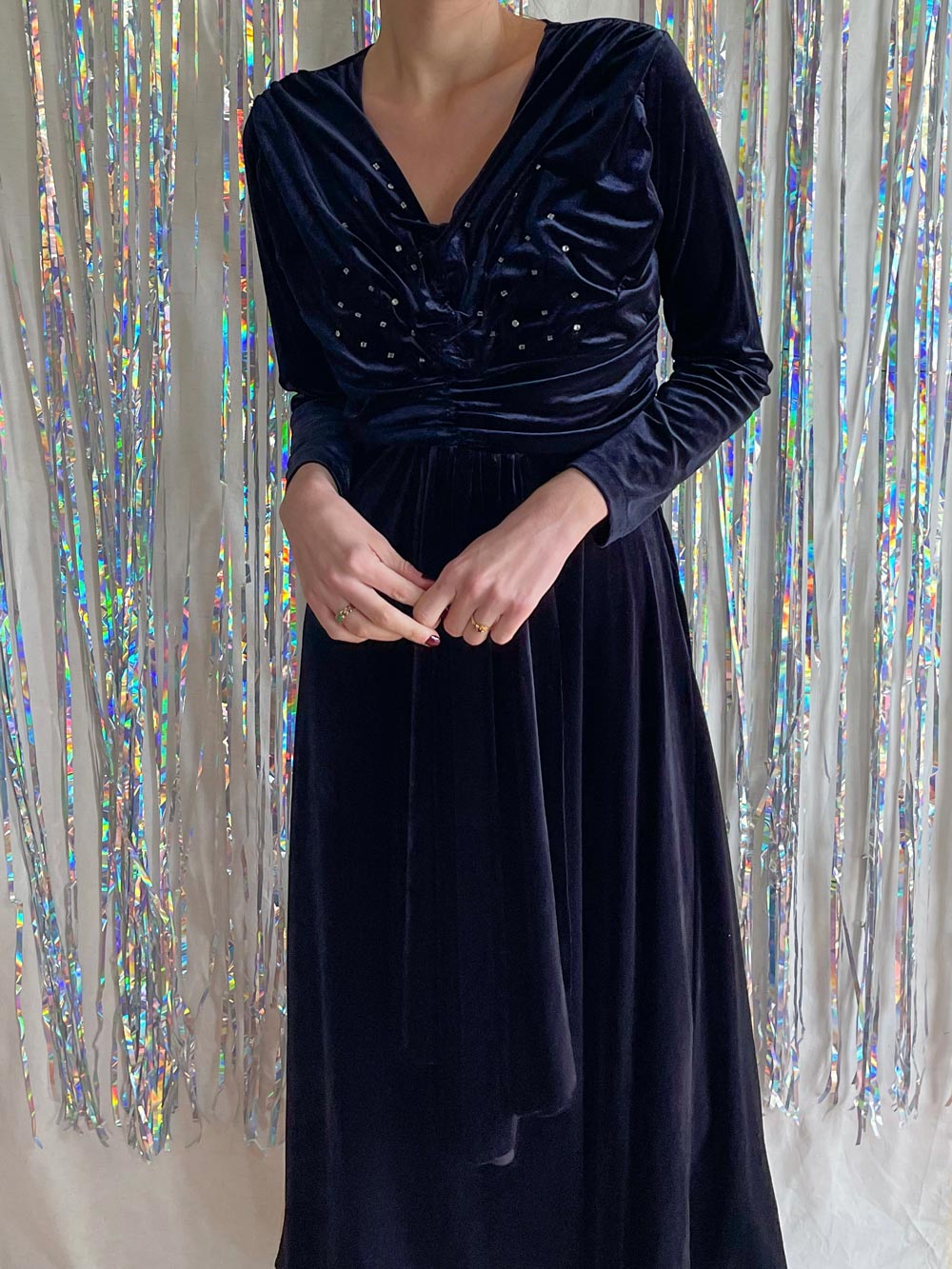 vestido-largo-terciopelo Vestido largo terciopelo