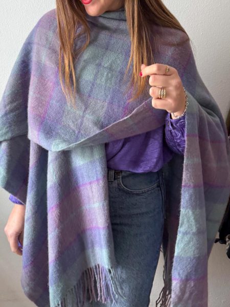Poncho de cuadros