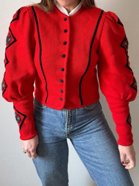 Cardigan austriaco bordado