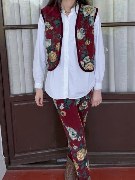 Conjunto dos piezas floral