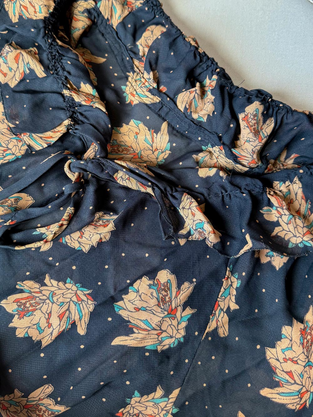 Vestido vintage semitransparente