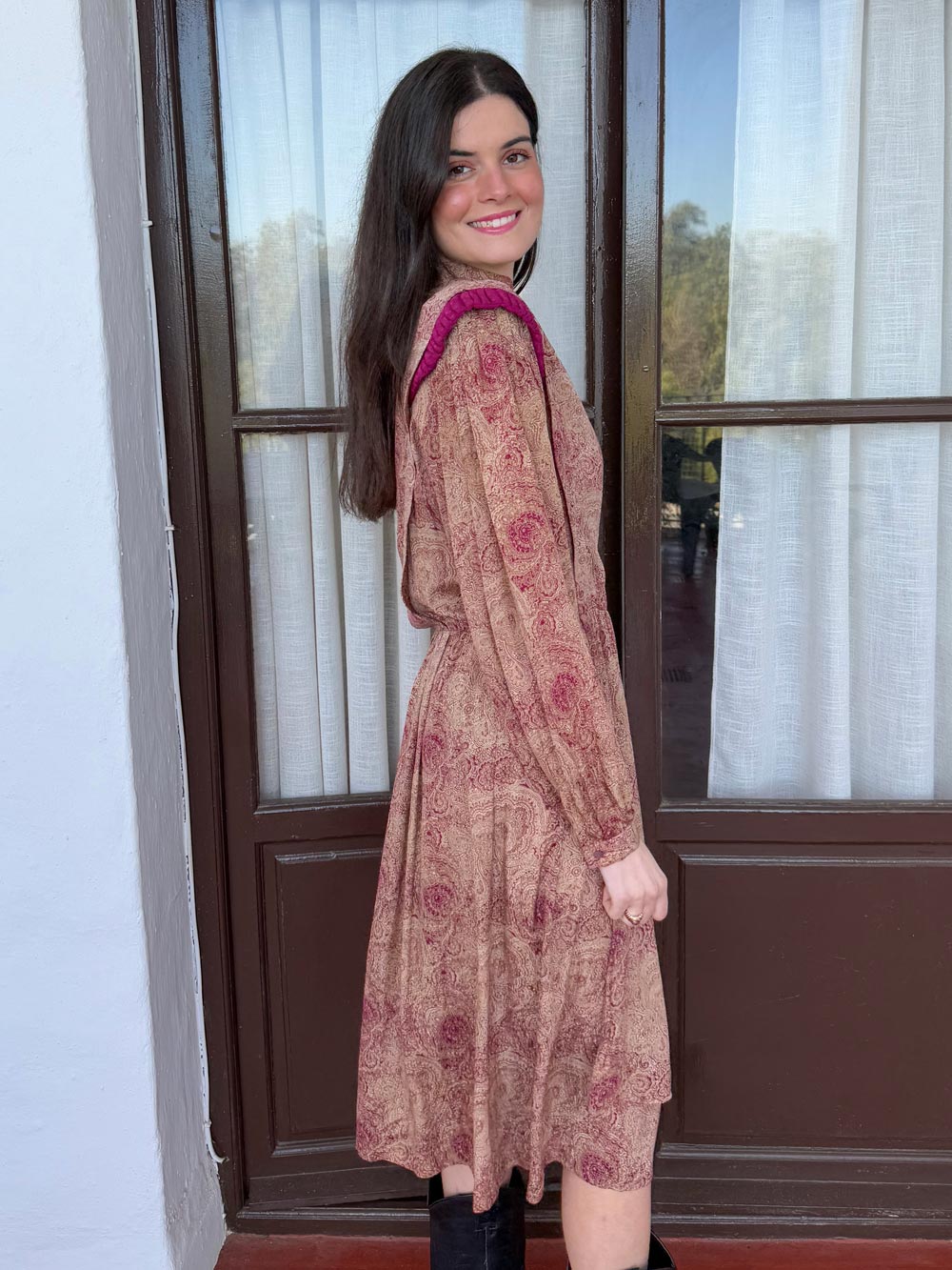 vestido detalles hombreras