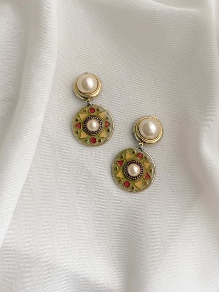 Pendientes vintage esmaltados