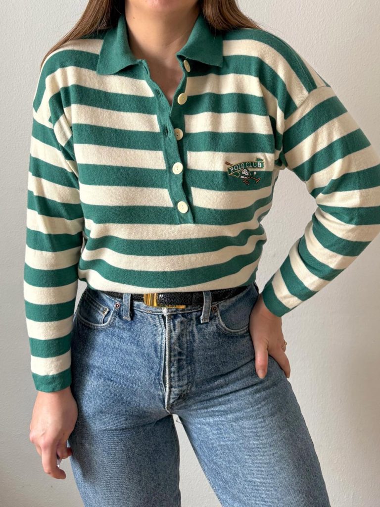 Polo vintage de rayas