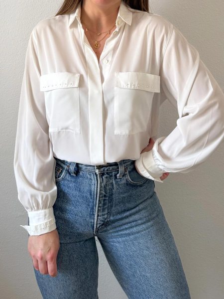 Camisa con perlas