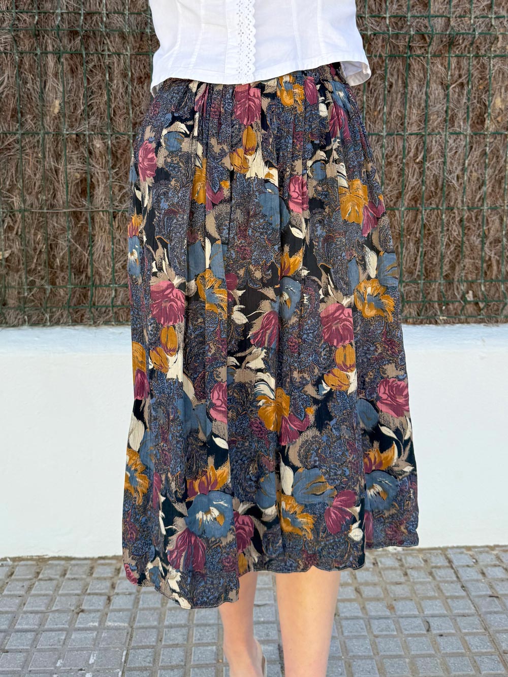 falda-cintura-elastica Falda cintura elastica