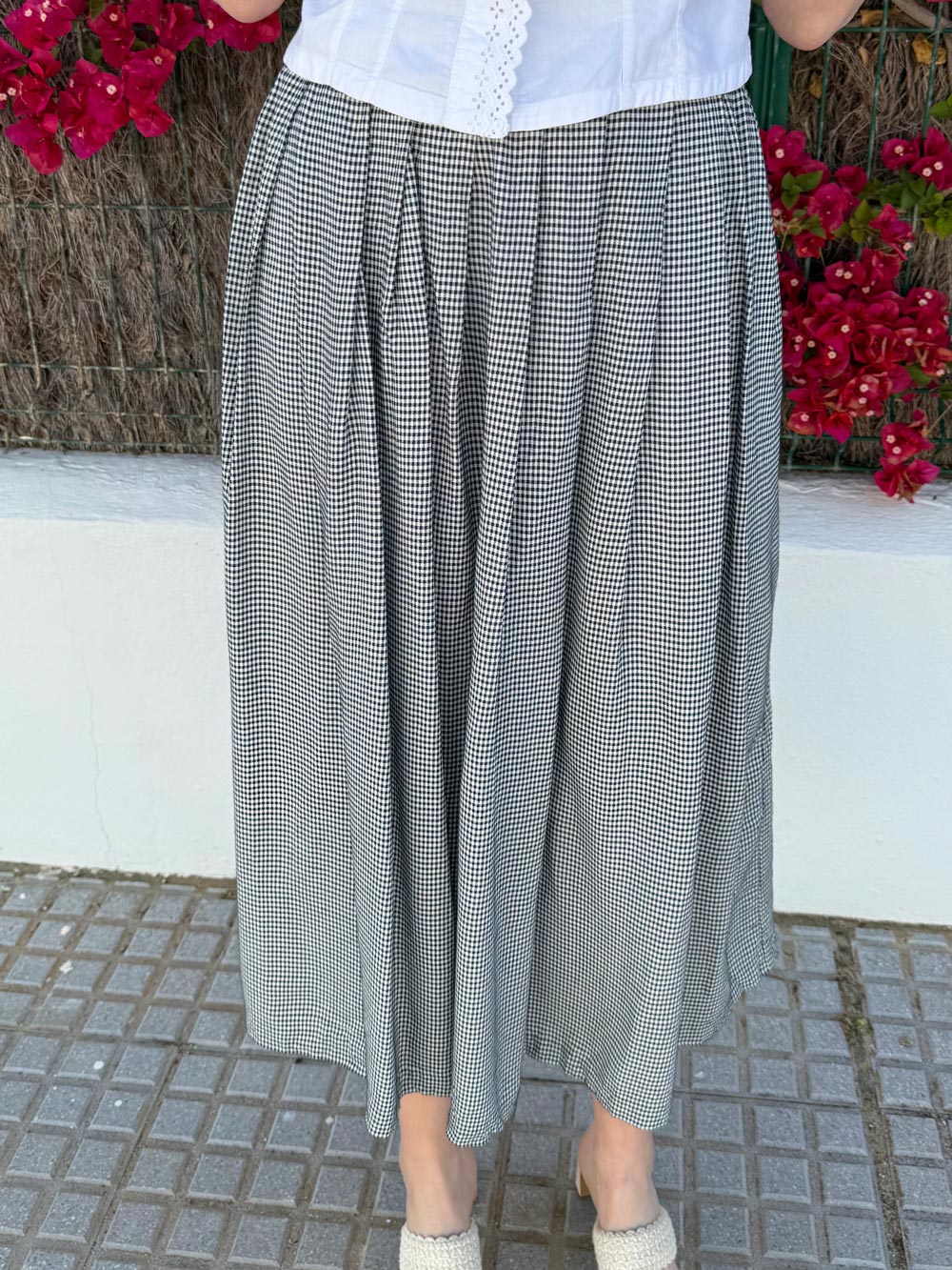 falda-estampado-vichy Falda estampado vichy