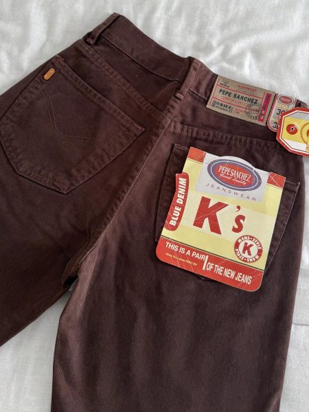 Pantalon denim chocolate