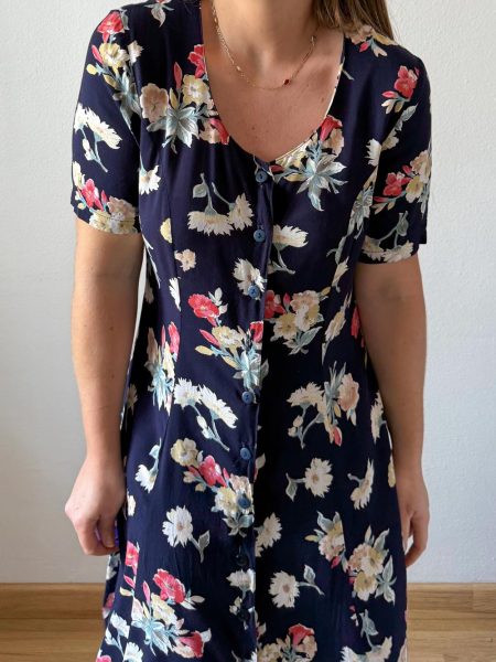 Vestido floral 90s