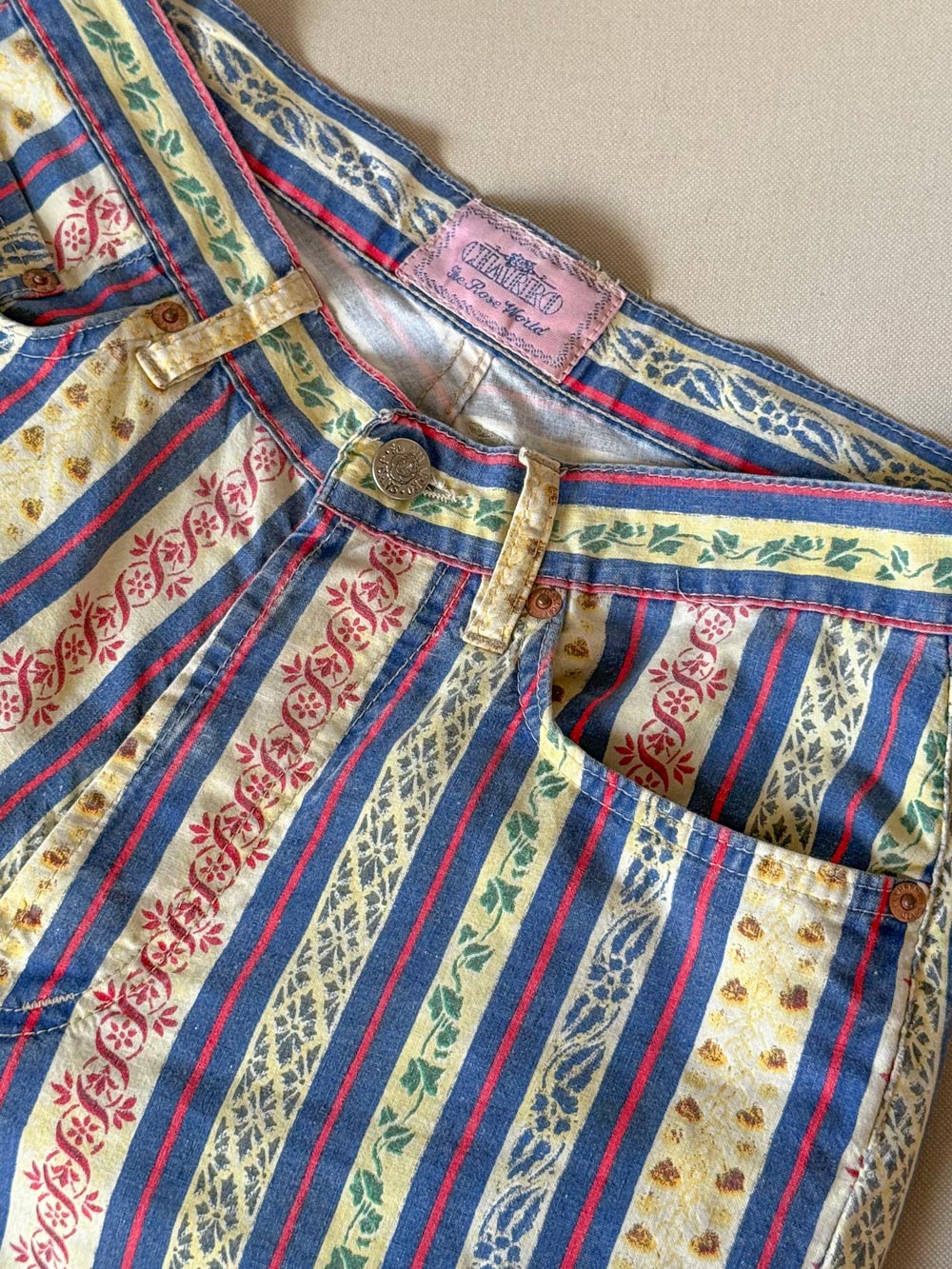 Pantalon estampado vintage