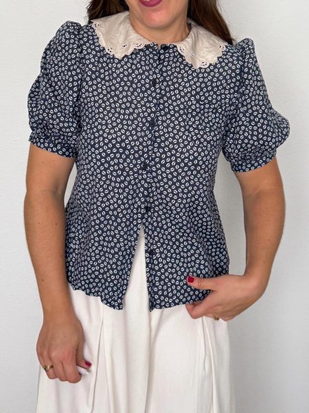 Blusa print 70s