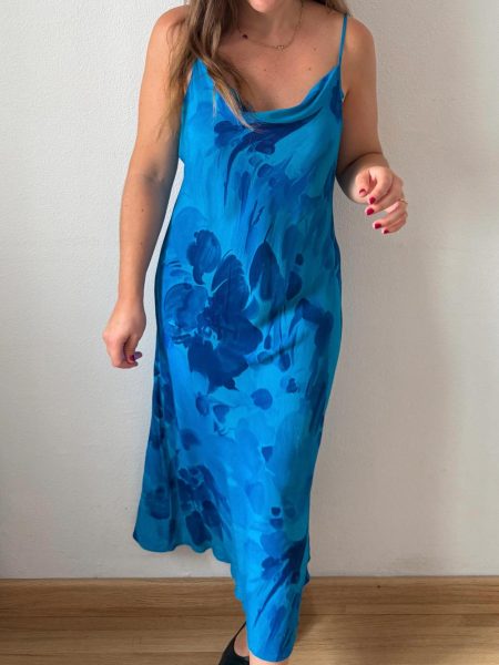 Vestido fluido estampado