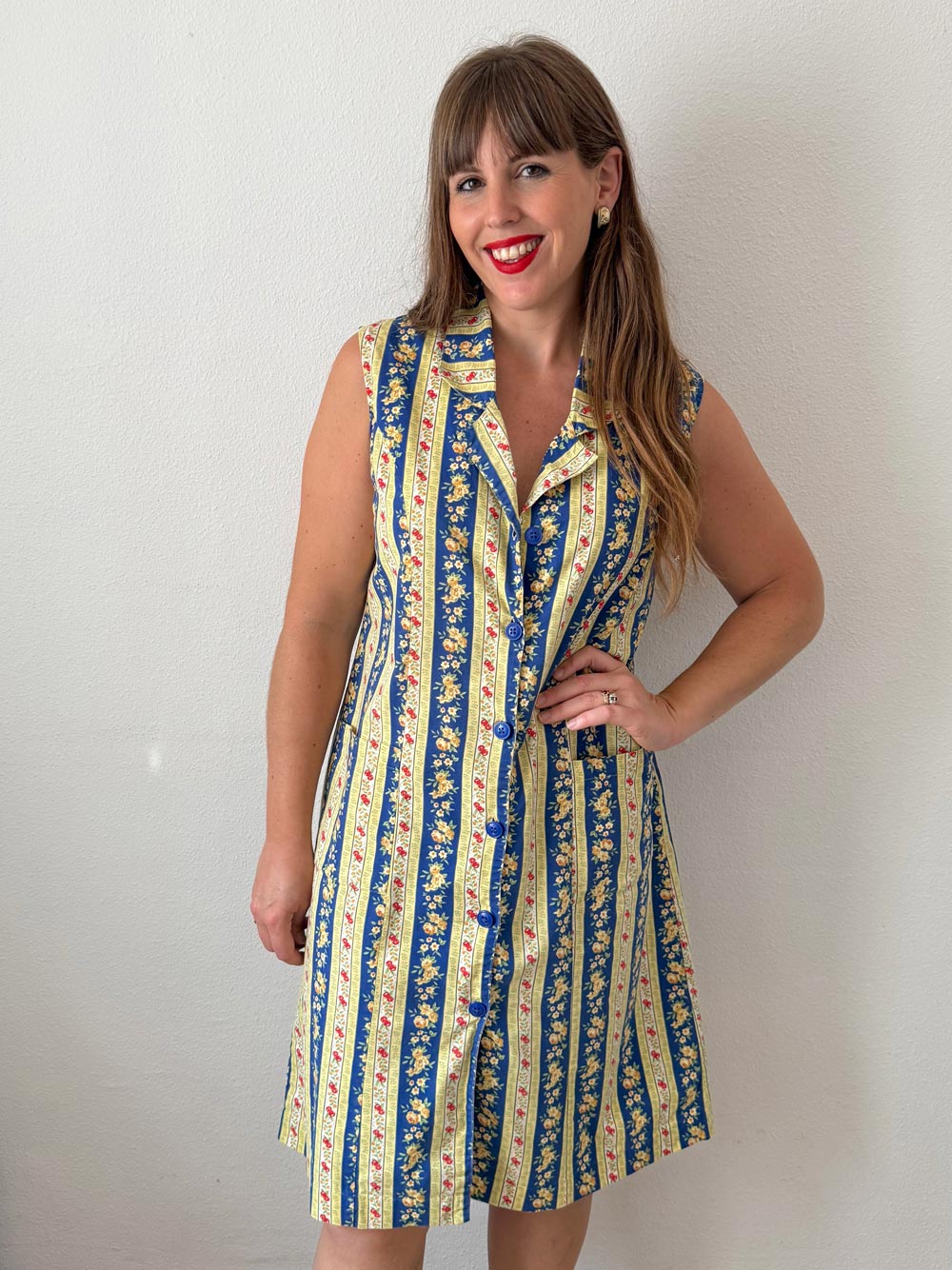 Imagen de Vestido frutas 70s vintage