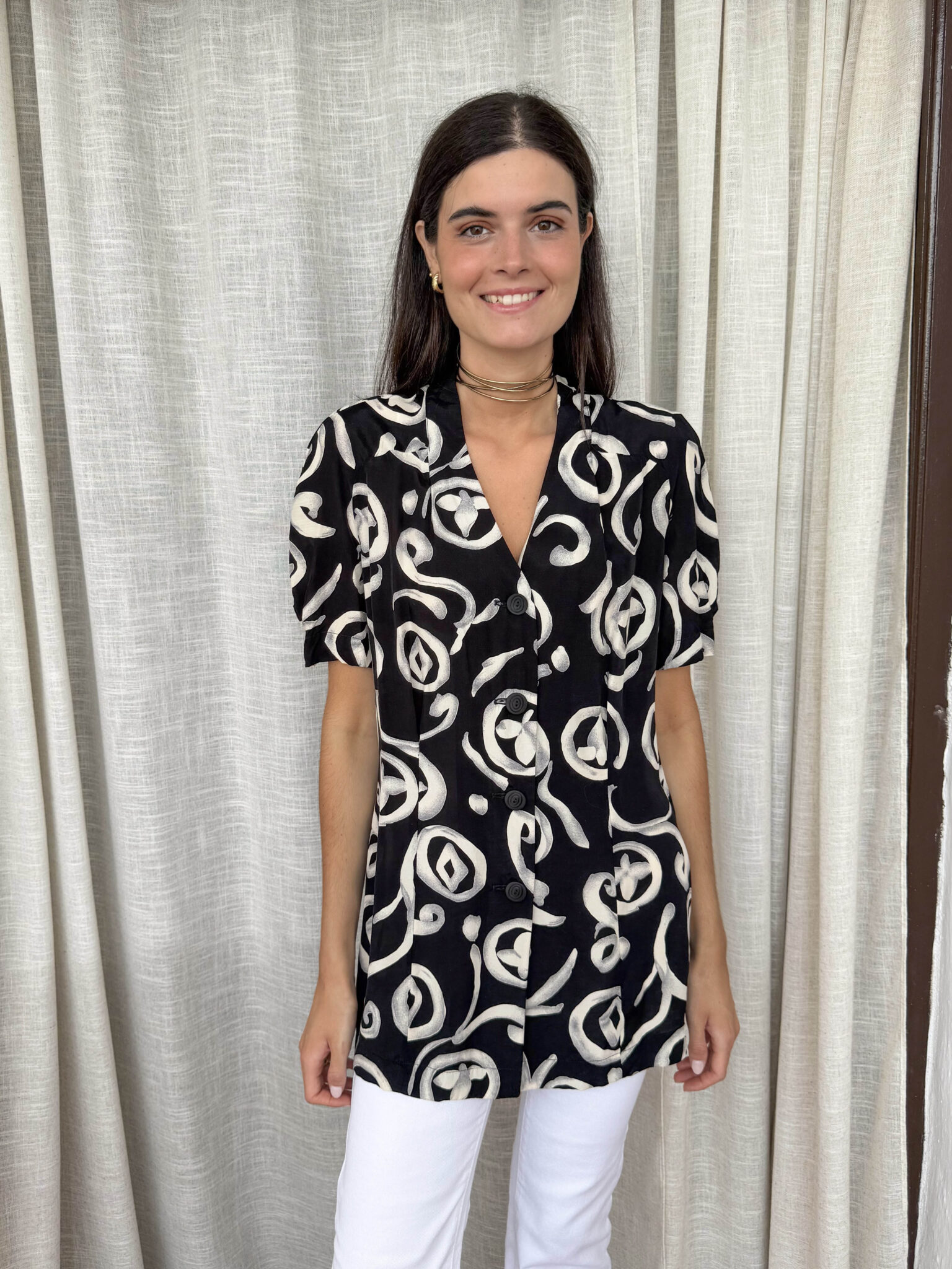 Imagen de Blusa larga bicolor (1)