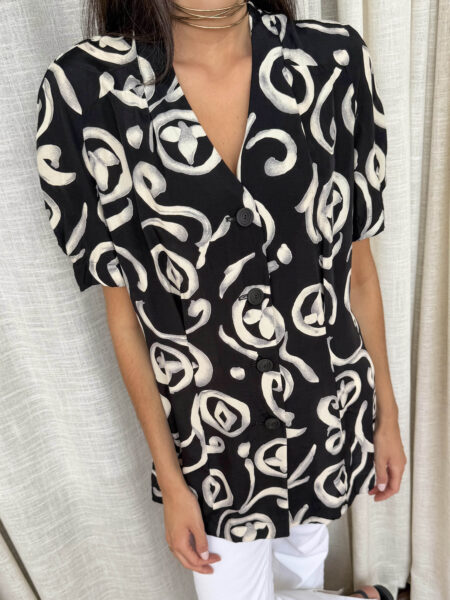 Imagen de Blusa larga bicolor (2)