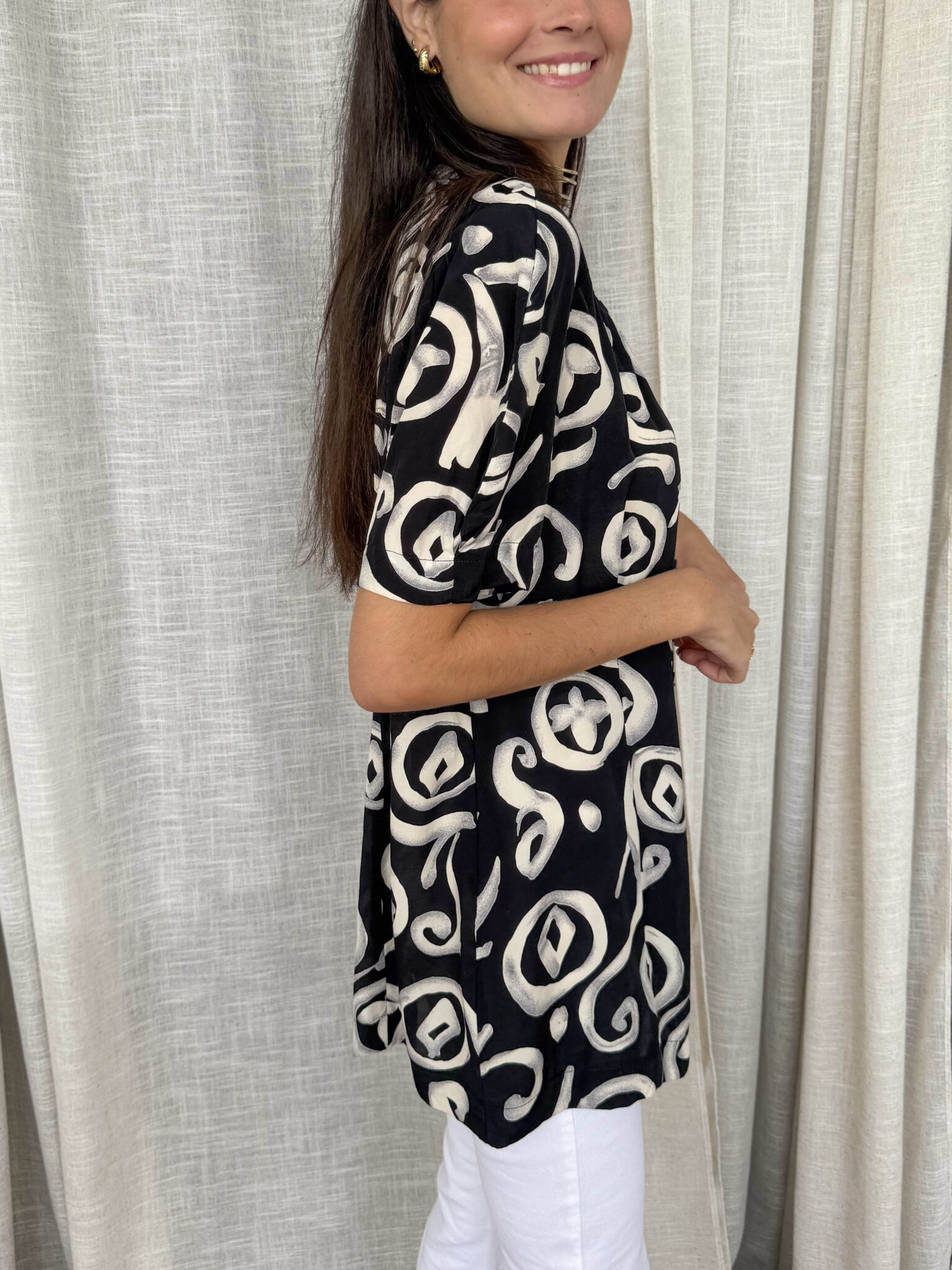 Imagen de Blusa larga bicolor (3)